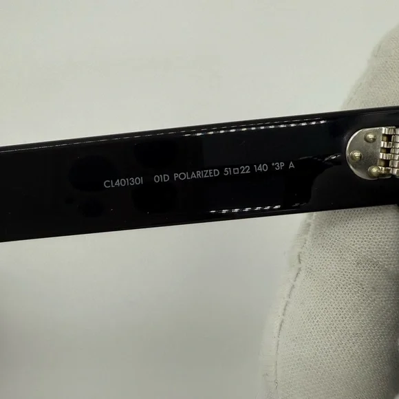 Authentic NEW Celine Black Rectangle Acetate sunglasses - Picture 14 of 17